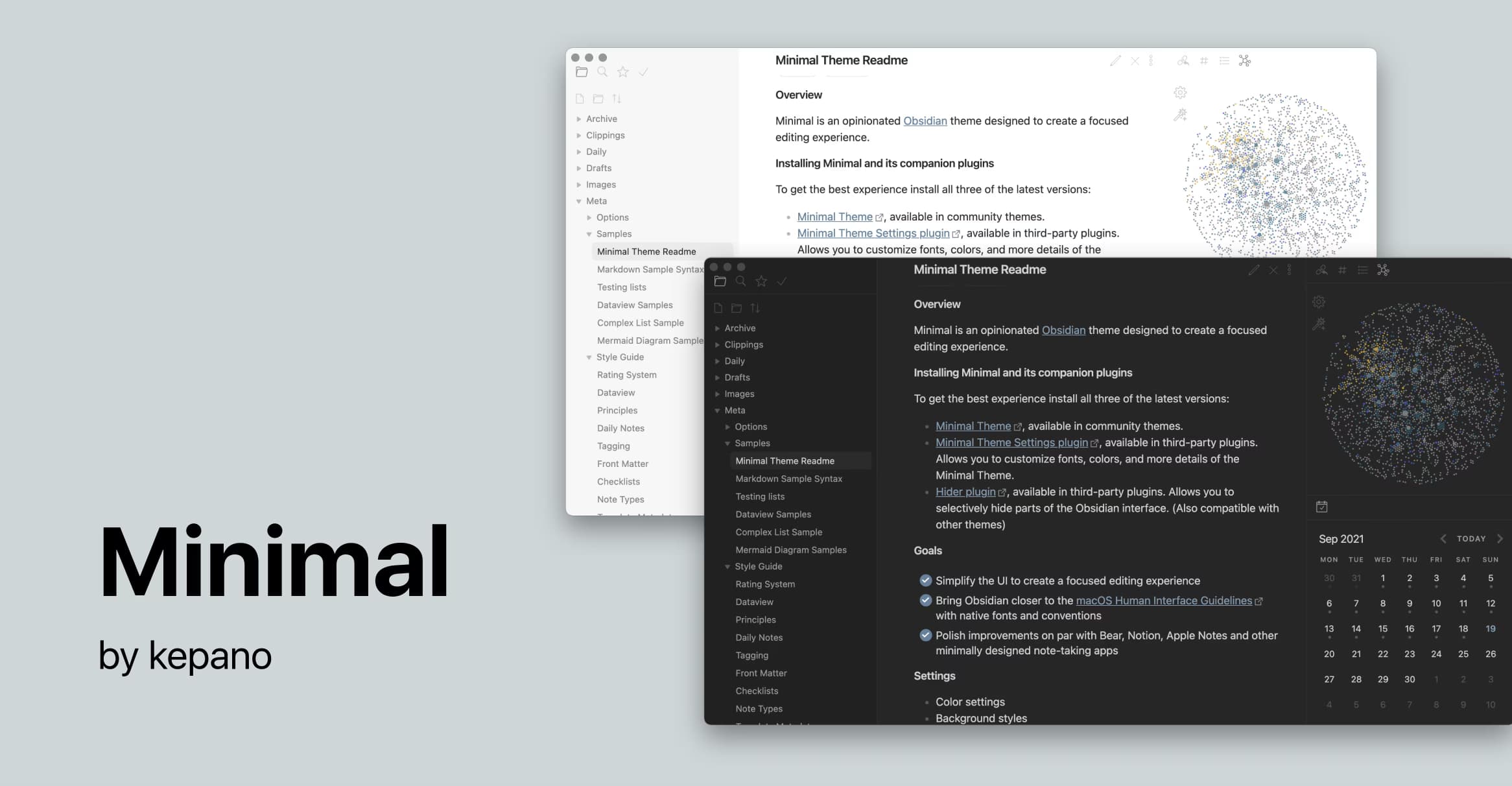 Minimal Obsidian theme