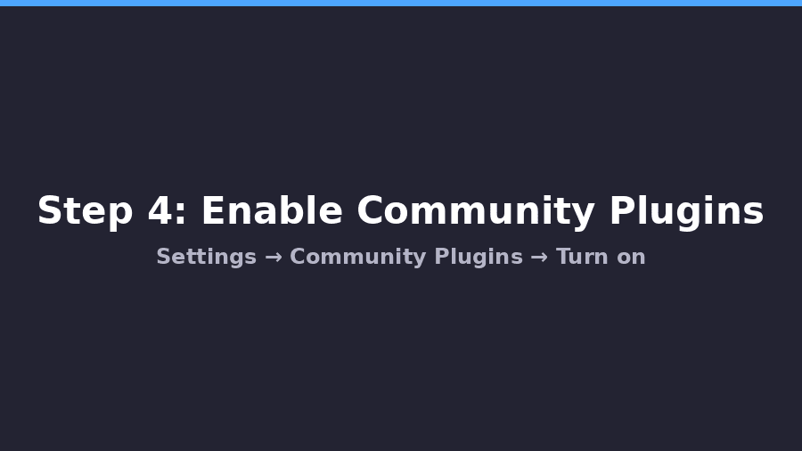 step4 enable community plugins