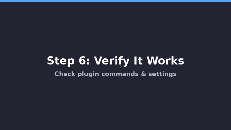 step6 verify working