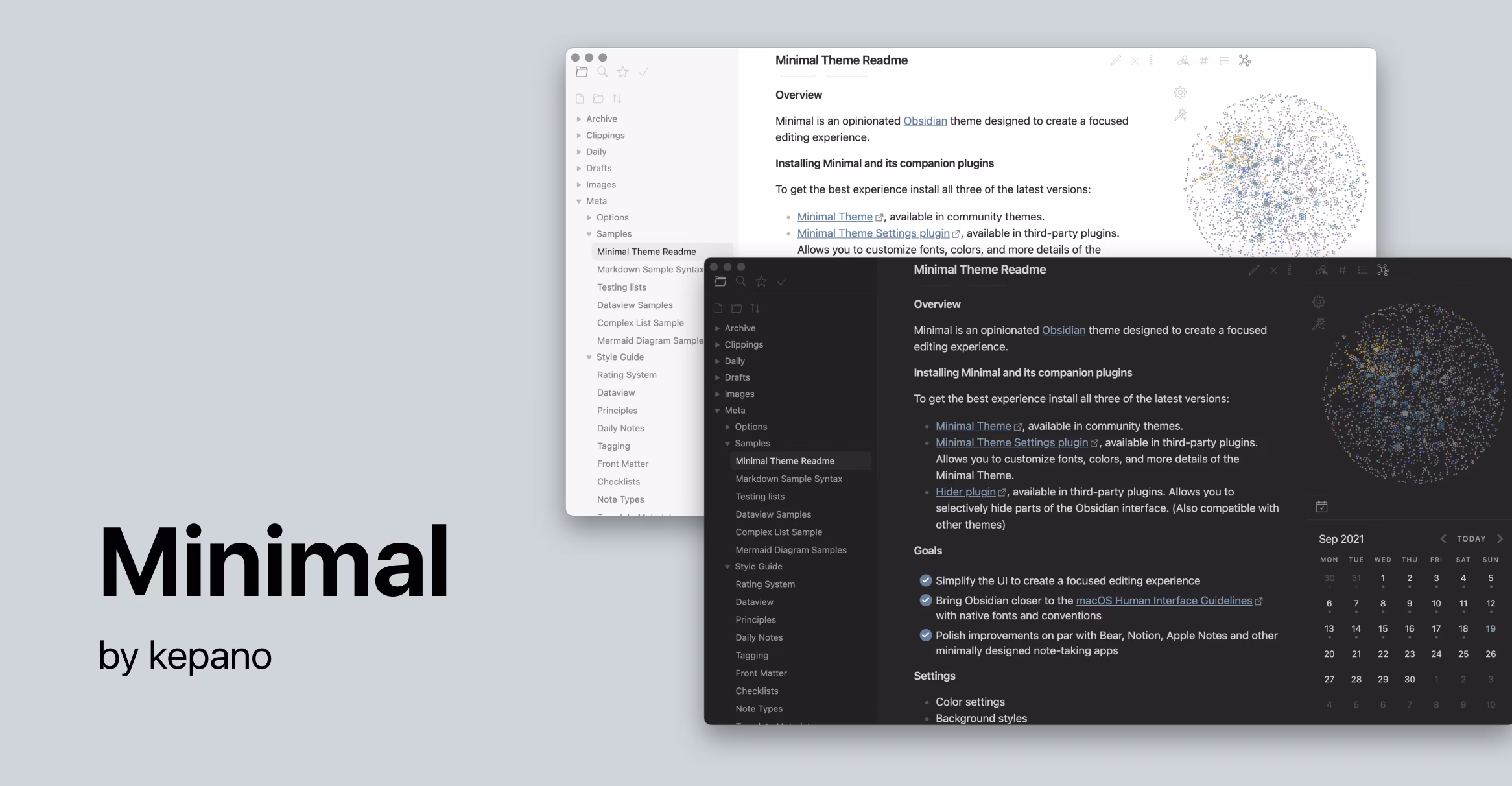 Minimal Obsidian theme