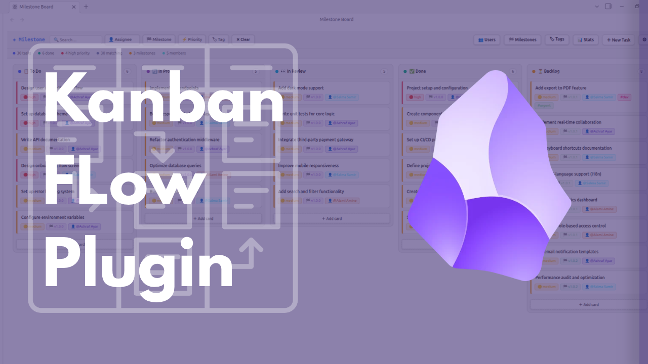 Kanban Flow for Obsidian: Setup, Boards, and Project Workflows