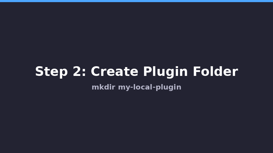 step2 create plugin folder